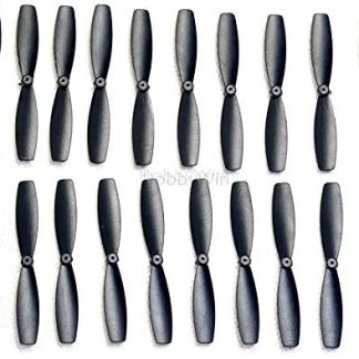 55-мм черные пропеллеры, вращающиеся по часовой стрелке и против часовой стрелки, 10 пар, для микроразмерных радиоуправляемых гоночных дронов, квадрокоптеров и мультироторов.