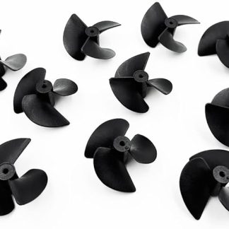 10 шт. пластиковых 3-лопастных винтов для радиоуправляемой лодки с валом диаметром 2 мм, для самостоятельной сборки модели игрушечного радиоуправляемого корабля (10 шт.)