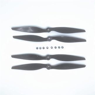 2 пары сменных пропеллеров KingVal 1260 12 * 6.0 из углеродного волокна, совместимых с радиоуправляемыми дронами и квадрокоптерами (по часовой/против часовой стрелки).