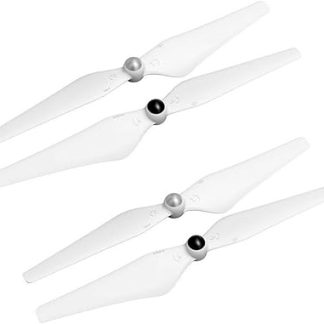 2 пары самозатягивающихся пропеллеров 9450 по часовой/против часовой стрелки для DJI Phantom 2, 3 Professional, Advanced, Standard и 4K (белые)