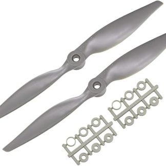 Пропеллеры uxcell RC CW 10x5 дюймов, 2-лопастные, нейлоновые, серые, 2 шт., с переходными кольцами.