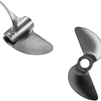 Пропеллер Atomik RC CNC из алюминиевого сплава 35 мм P1.4 - замена для радиоуправляемых лодок Barbwire XL/XL2 - анодированный алюминий, легкий и прочный - серый