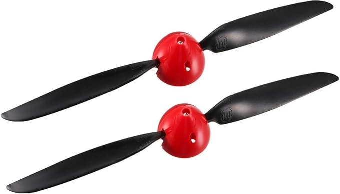 uxcell RC складные пропеллеры 11x6 дюймов, размер обтекателя D45xH43 мм, диаметр вала двигателя 3 мм, 2 лопасти, нейлон, 2 шт.