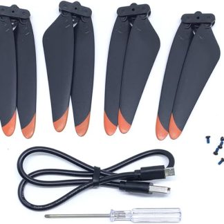 Комплект запасных частей KingVal для лопастей пропеллера, отвертка, USB-кабель для зарядки, совместимый с дроном JJRC X1 X22.