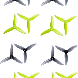 Пропеллеры Gemfan Hurricane 3520 с тремя лопастями для 3,5-дюймового квадрокоптера с креплением 1,5 мм/Т-образным разъемом и тремя отверстиями для бесщеточного двигателя 1806-2004, для FPV-дронов, фристайла и гонок, 16 шт., 8CW 8CCW