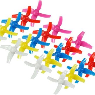 10 пар 48-мм пропеллеров для коллекторного 4-лопастного двигателя (вал 1,0 мм) (разные цвета)