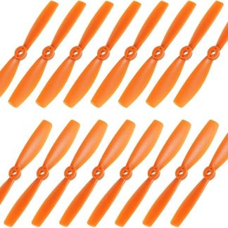 Пропеллеры uxcell Bullnose 5045 5x4,5 дюйма, по часовой стрелке и против часовой стрелки, 2 лопасти, оранжевые, 8 пар