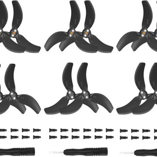 Комплект из 12 лопастей пропеллеров для дрона DJI Avata 2, обеспечивающих низкий уровень шума и быструю замену.