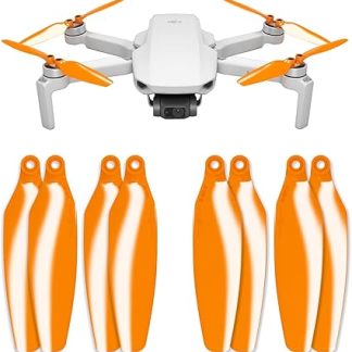 Набор пропеллеров Master Airscrew Stealth для DJI Mini 2, Mini 2 SE, Mini SE и Mini 4K — оранжевый, 4 пропеллера в комплекте.