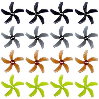 GEMFAN D51 2020 5-лопастные поликарбонатные пропеллеры 1,5 мм, совместимые с бесколлекторными двигателями 1204 и выше, для квадрокоптера Cinewhoop с 2-дюймовым лопастями, 16 шт., 8CW 8CCW