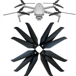 Пропеллеры DJI Mavic 2 Pro 874X, 3 лопасти, малошумные, быстроскладывающиеся, сменные, аксессуары для дронов Mavic 2 Pro и Zoom (4 шт. - 2 по часовой стрелке, 2 против часовой стрелки, черные)
