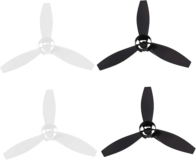 4 пропеллера (лопасти) для дрона Parrot Bebop 2, чёрно-белые.