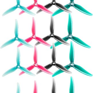 Улучшенное сцепление, более гладкий пропеллер Gemfan 51466 V2 Hurricane MCK Tri-Blade 5.1 для FPV-дронов, совместимый с бесщеточным двигателем Xing 2207 2208 2205-2306 для квадрокоптера iFlight Nazgul Evoque DIY (комплект из 16 шт.)