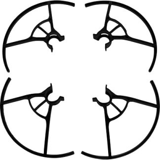 Защитный бампер Lovelysp для дрона DJI Tello, защита пропеллеров, черный, защита лопастей пропеллера, комплект из 1 шт.