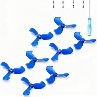 8 пропеллеров для DJI NEO 2, сменные пластиковые лопасти для дрона, легкий и прочный материал, бесшумная конструкция, универсальные аксессуары для дрона, синий цвет.