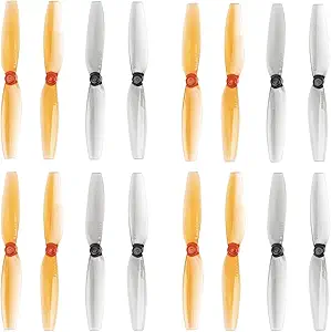 16 высокоскоростных пропеллеров Radiolink, 2,56 дюйма (65 мм), запасные части для гоночных FPV-дронов F121 RTF RC квадрокоптеров (серый и виски).