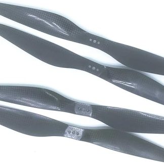 2 пары сменных карбоновых пропеллеров KingVal серии T 1255 для дронов и квадрокоптеров, совместимых с режимами вращения по часовой/против часовой стрелки.