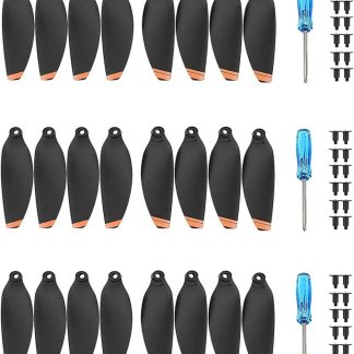 (24 шт.) Пропеллеры для Mavic Mini 2/Mini 2 SE/Mini SE/Mini 4K, совместимые с дронами DJI Mini 2/Mini SE/Mini 2 SE/Mini 4K. Малошумные и быстросъемные лопасти (оранжевые).