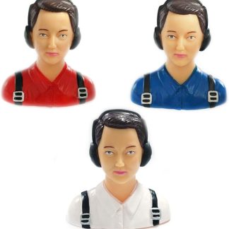 Фигурки гражданских пилотов в масштабе 1/6 для радиоуправляемых моделей самолетов. Портреты гражданских пилотов. Размеры: L70W36H72 мм. Цвет: красный/белый/синий.