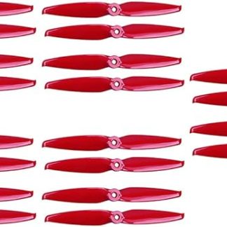 10 пар пропеллеров Gemfan 6042 6.0x4.2 FPV PC 2, вращающиеся по часовой стрелке и против часовой стрелки, для мотора 2407-2408 для рамы радиоуправляемых дронов и квадрокоптеров (красные)