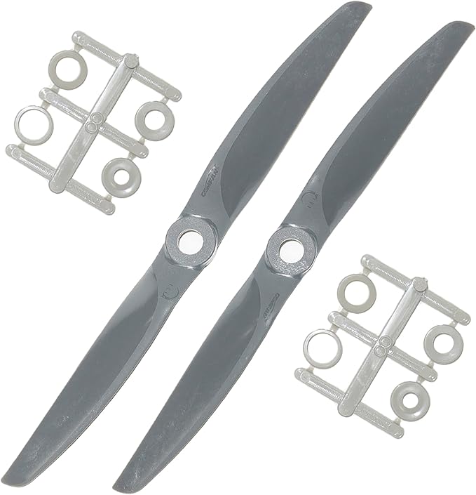 Пропеллеры XOAR x Gemfan RC Vortex 5.25x8 5.25 дюймов, 2 лопасти, из стекловолокна и нейлона, для электрических радиоуправляемых самолетов (5.25 x 8, трактор, комплект из 2 шт.)