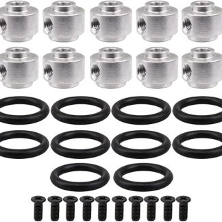 10 шт. металлических адаптеров для защиты пропеллеров бесщеточных двигателей с отверстием 3 мм и резиновыми уплотнительными кольцами.