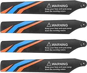 4 основных лопасти пропеллеров для радиоуправляемого вертолета, самолета или дрона XK K127. Запасные части и аксессуары для модернизации.