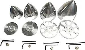 Алюминиевый обтекатель с 2 лопастями, специально просверленный, с увеличенным пазом, подходит для радиоуправляемых самолетов (76 мм).