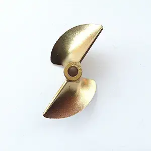 Гребной винт 450, бронзовый, вал 4 мм, 2 лопасти, диаметр 50 мм, для радиоуправляемой лодки RC#831