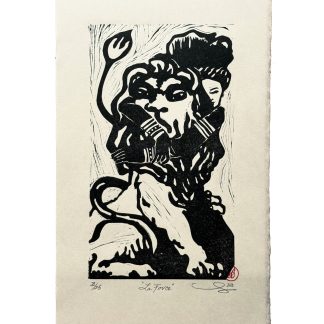 La Force Limited Edition Lino Print / READY TO HANG
