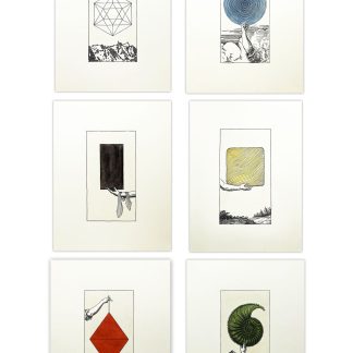 Supra: Sacred Geometry Hand-painted, Letterpress Print Suite