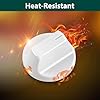 WJ12X24802 Запасные части для ручек управления кондиционером GE Hotpoint для небольших помещений General Electric AHV05LYW1, белые пластиковые ручки управления кондиционером, 2 шт.