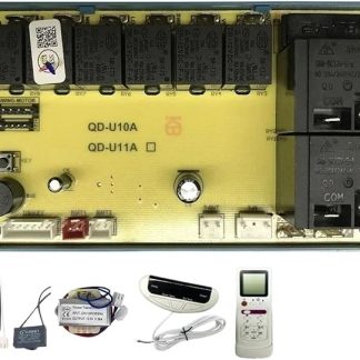 Универсальная плата управления кондиционером YHNNH QD-U10A, совместимая с корпусом, комплект печатных плат для кондиционера, запчасти и аксессуары для ремонта.