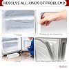 Комплект из 2 уплотнителей дверцы холодильника для моделей Whirlpool WRF535SMBM00 WRF535SWHZ04 | WRF532SMHZ00 WRF532SMBM01 MFF2558VEM4 KBFS20ECMS00 WRF535SMBW00, заменяет уплотнитель дверцы холодильника W10830162.