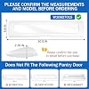 W10827015 Прозрачная пластиковая крышка дверцы выдвижного ящика для продуктов, неоригинальная запасная часть, совместимая с AP5985816 67005903 для холодильников Kenmore, Maytag, Whirlpool и Amana.