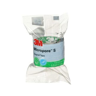 3M Micropore™ S Rollenpflaster - 2,5 cm x 1,37 m, Polyestervlies, blau