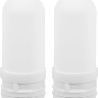 2 Stück Waschbare Keramik Wasserfilter Weiß aus Diatomit und Aktivkohle