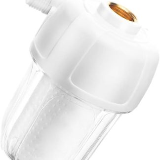 Toyvian Wasserfilter for Washmaschine, Kunststoffvorfilter aus ABS+PP Baumwolle, weiß, kein Strom erforderlich, geeignet für Haushalt und Washräume
