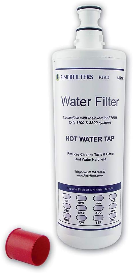 Фильтрующий картридж для воды Finerfilters FF-40, совместимый с фильтром для жесткой воды InSinkErator F-701R (1)