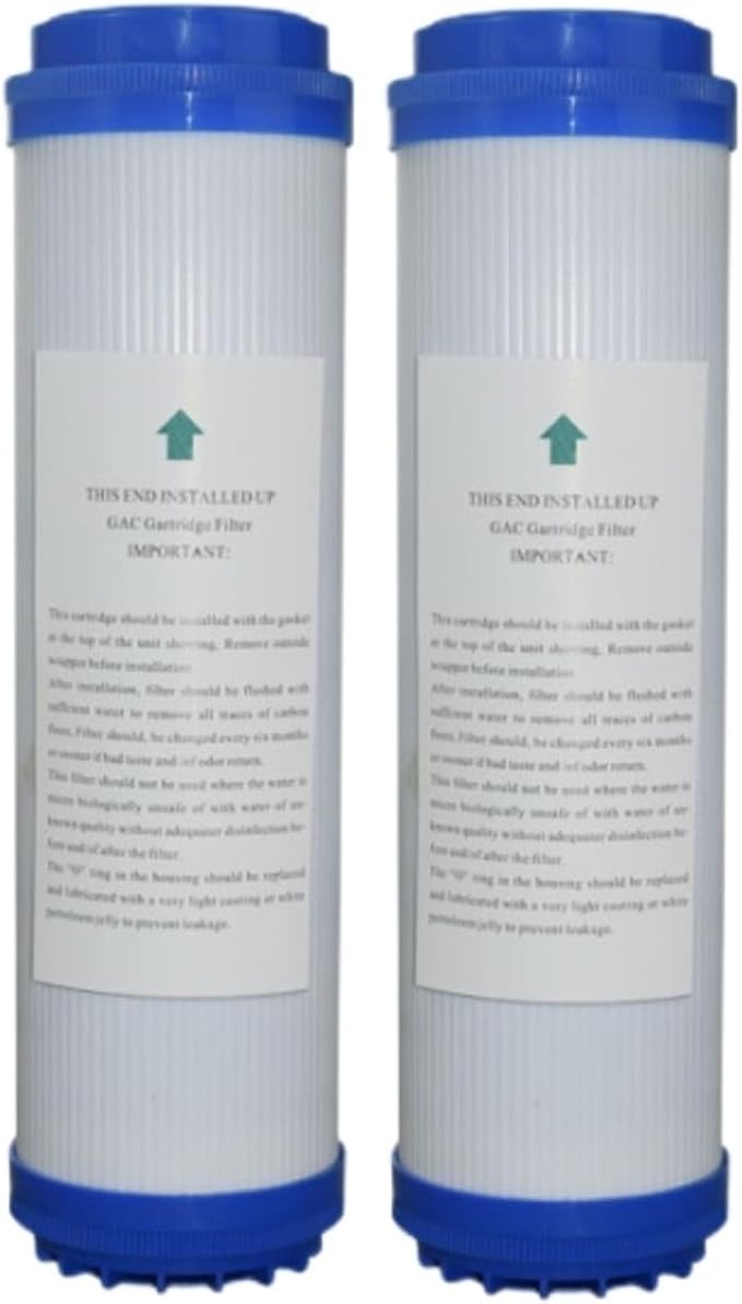 10 Zoll körnige Aktivkohle-Wasserfilter Ersatz-Küchen-Trinkwasserreiniger-Filter-Behandlungssystem den Heimgebrauch (4 шт.)