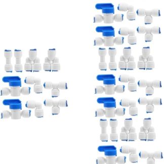 SOLUSTRE 40stücke Wasserfilter Fittings Push- Kompatibel Mit Wasserreinigern Für Einfache Installation Und Zuverlässige Verbindung Und
