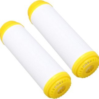 Fafeicy 2-teiliger Wasserfilter, Aktivkohlematerial, Hohe Absorbing und Einfache Installation, Geeignet für den Heimgebrauch und Trinkwasser