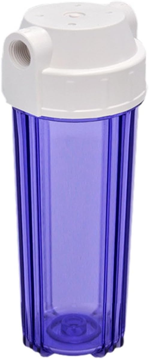 10 Zoll Transparente Filterflasche Wasserreiniger Vorfilter Haushaltsküche Wasserreiniger Universalzubehör 1/4, 1/2 Mit starker Reinigungseffizienz(1/4)
