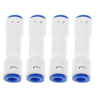 4 Stück Wasserfilter Anschlussstück 300cc Weiß