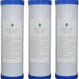10 Zoll körnige Aktivkohle-Wasserfilter Ersatz-Küchen-Trinkwasserreiniger-Filter-Behandlungssystem Mit starker Reinigungseffizienz (3 шт.)