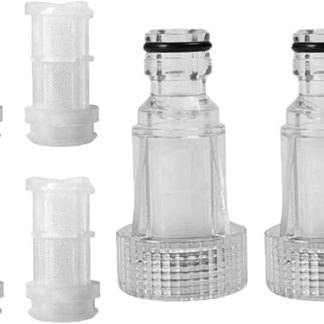 2 Stück Hochdruck Anschlussfilter Wasserfilter Waschmaschinenfilter Ersatzfilter mit Effektiver Filtration für Küche Bad Washküche Geschirrspülen