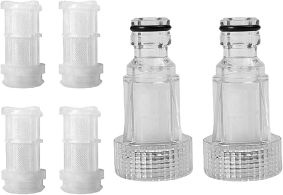 2 Stück Hochdruck Anschlussfilter Wasserfilter Waschmaschinenfilter Ersatzfilter mit Effektiver Filtration für Küche Bad Washküche Geschirrspülen