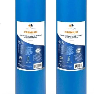 Aquaboon 5 Mikron 20 x 4,5 Premium GAC-Filter – Granulat-Aktivkohle-Wasserfilterkartusche, Ersatz kompatibel mit EP20-BB, FC25B, 2 Stück
