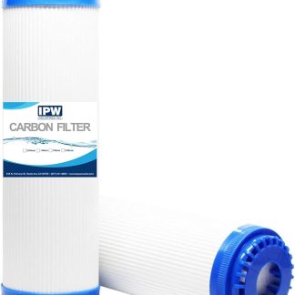 Фильтр с активированным углем IPW Industries Inc для WaterPur CCI10CLW12, гранулированный фильтр с активированным углем — универсальный 10-дюймовый картридж для корпуса фильтра для воды WaterPur CCI-10-CLW12.