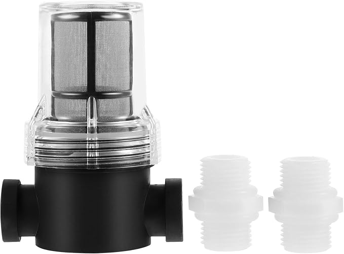 1/2 Zoll Wasser Vorfilter с 80-ячеистым фильтром Edelstahl Sieb Schwarz
